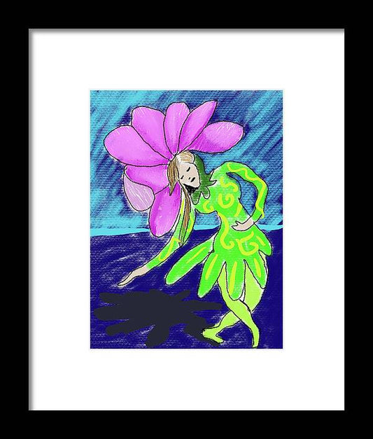 Flower Girl Dancer - Framed Print