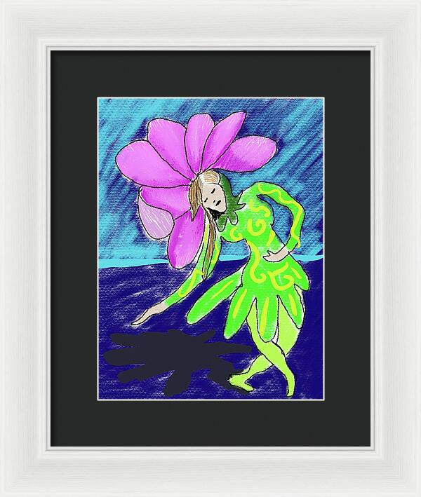 Flower Girl Dancer - Framed Print