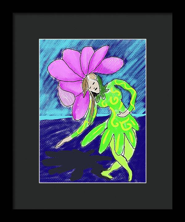 Flower Girl Dancer - Framed Print