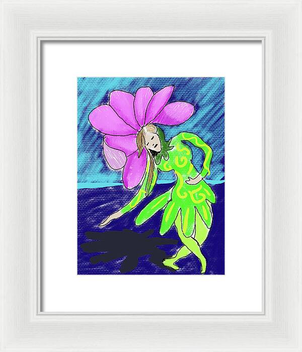 Flower Girl Dancer - Framed Print