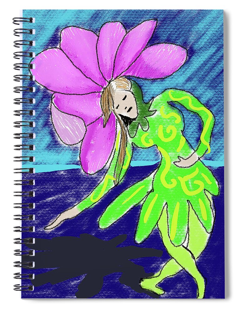 Flower Girl Dancer - Spiral Notebook