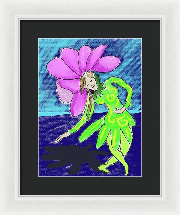 Flower Girl Dancer - Framed Print