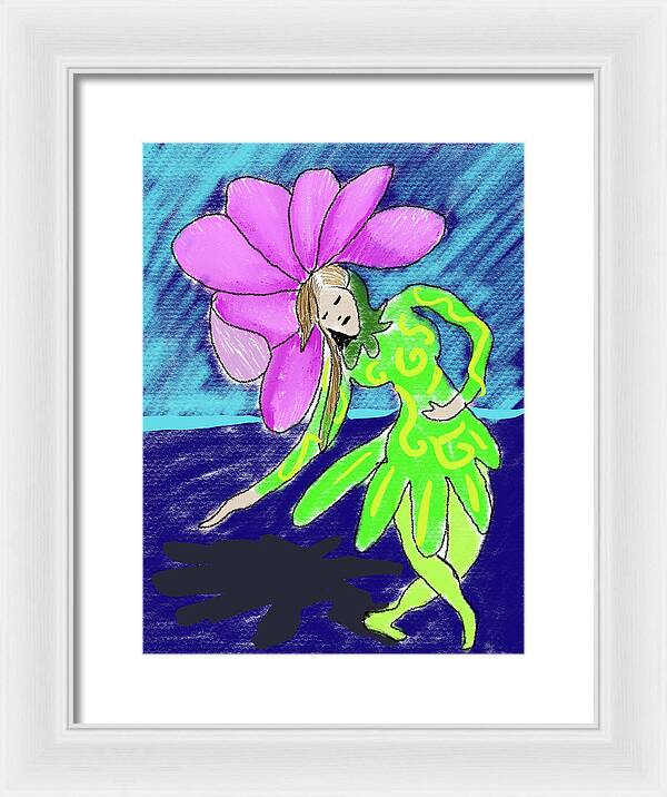 Flower Girl Dancer - Framed Print