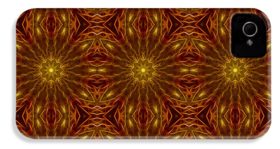 Gold Red Star Kaleidoscope - Phone Case