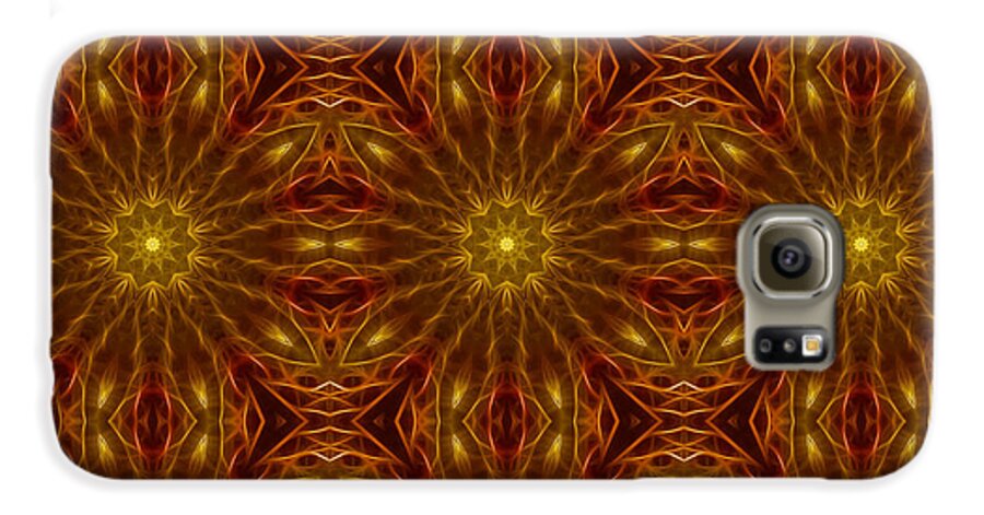 Gold Red Star Kaleidoscope - Phone Case