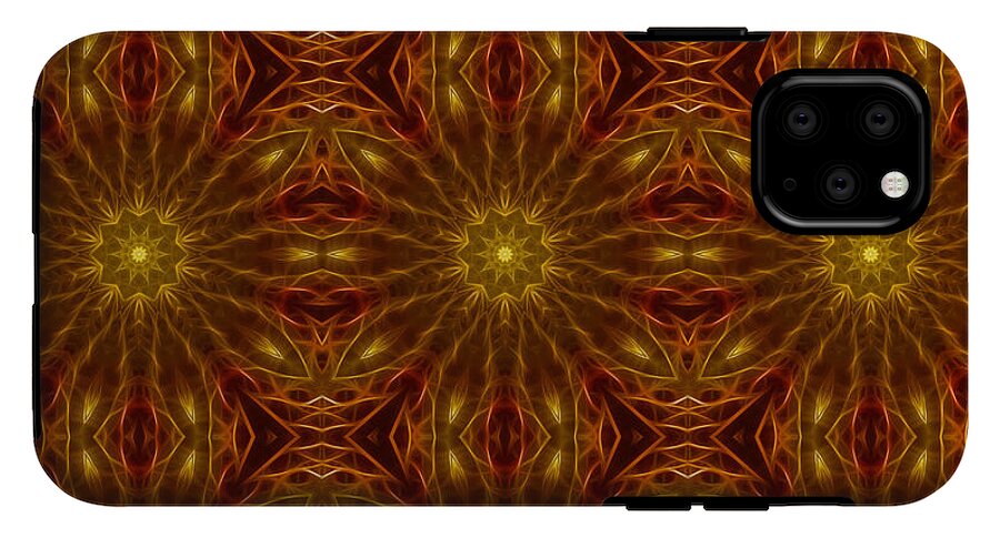 Gold Red Star Kaleidoscope - Phone Case