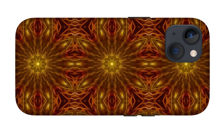 Gold Red Star Kaleidoscope - Phone Case