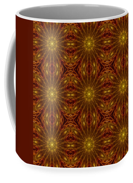 Gold Red Star Kaleidoscope - Mug