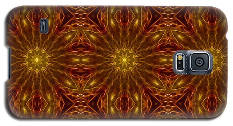 Gold Red Star Kaleidoscope - Phone Case