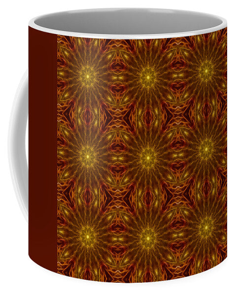 Gold Red Star Kaleidoscope - Mug