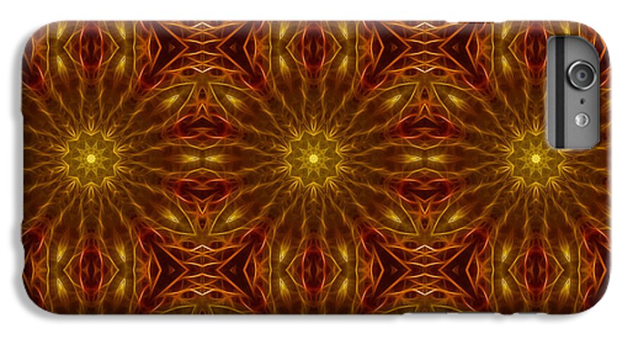 Gold Red Star Kaleidoscope - Phone Case