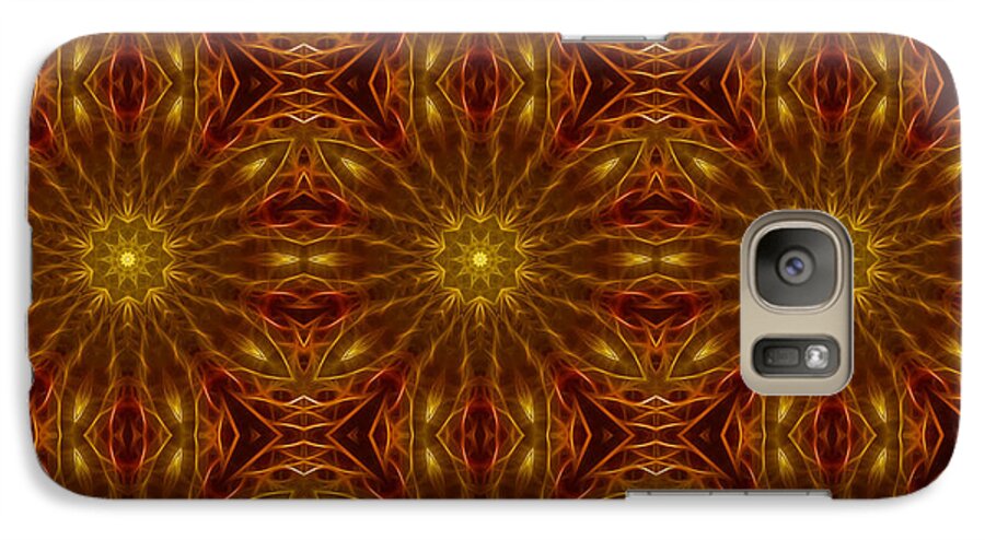 Gold Red Star Kaleidoscope - Phone Case