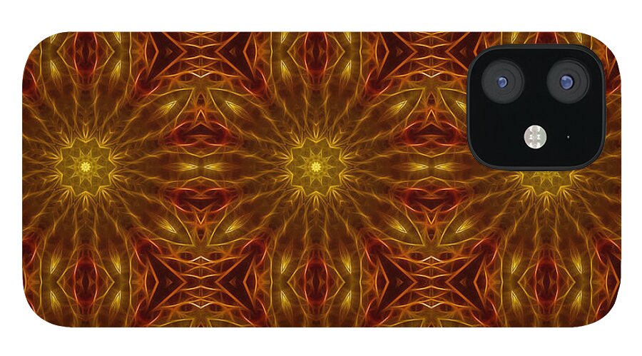 Gold Red Star Kaleidoscope - Phone Case