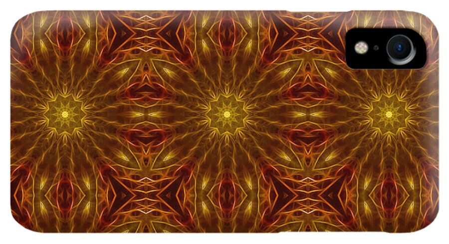 Gold Red Star Kaleidoscope - Phone Case