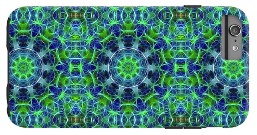 Green and Blue Kaleidoscope - Phone Case