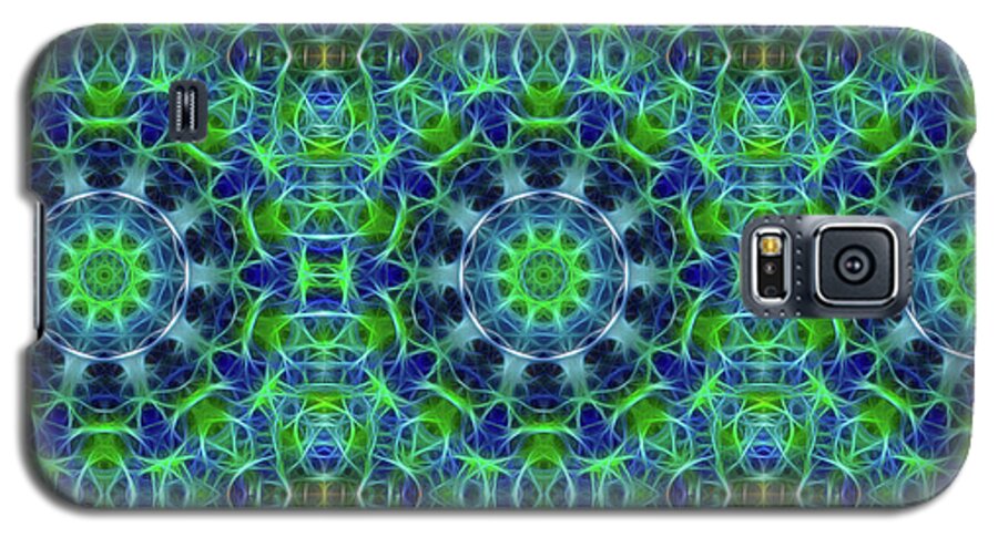 Green and Blue Kaleidoscope - Phone Case