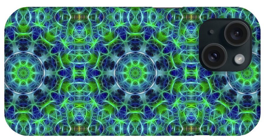 Green and Blue Kaleidoscope - Phone Case