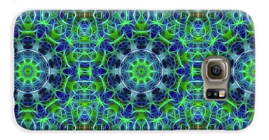 Green and Blue Kaleidoscope - Phone Case