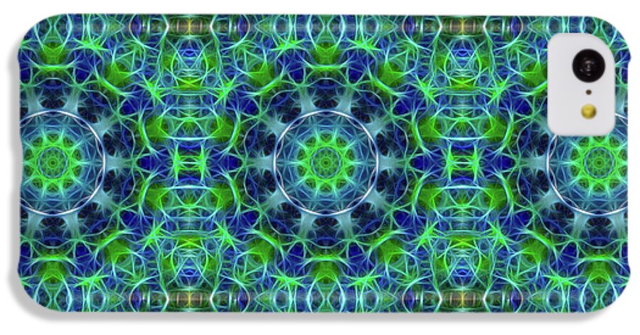 Green and Blue Kaleidoscope - Phone Case