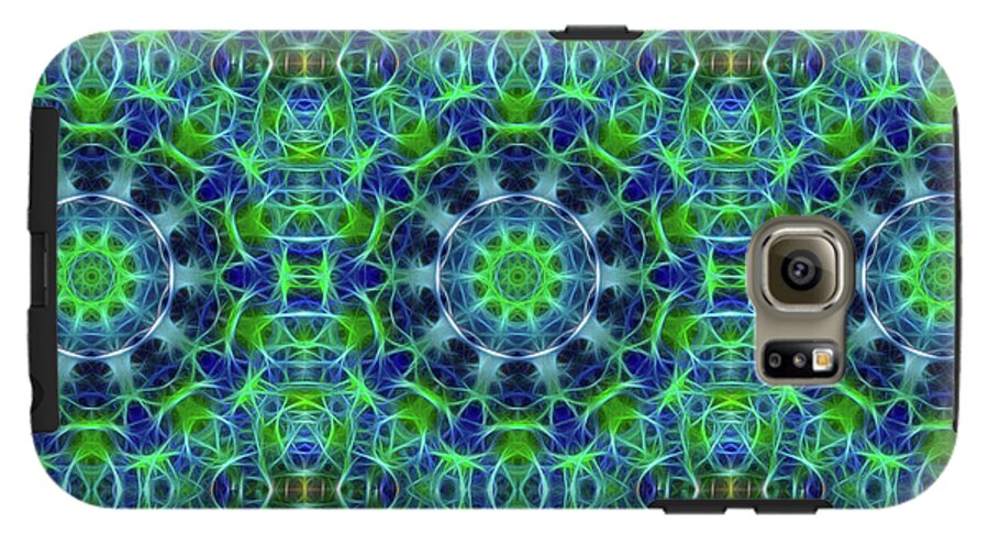 Green and Blue Kaleidoscope - Phone Case