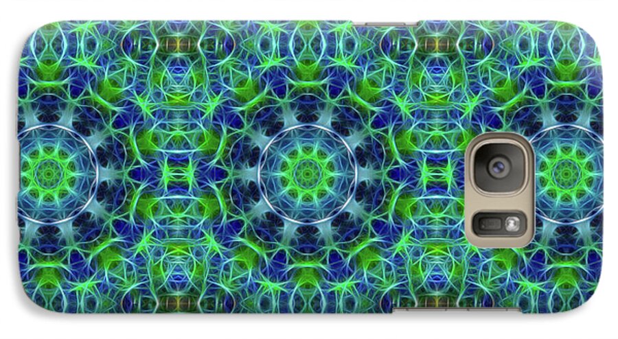 Green and Blue Kaleidoscope - Phone Case