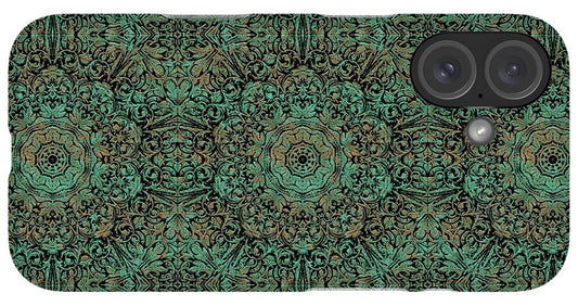 Green Copper Flower Kaleidoscope - Phone Case