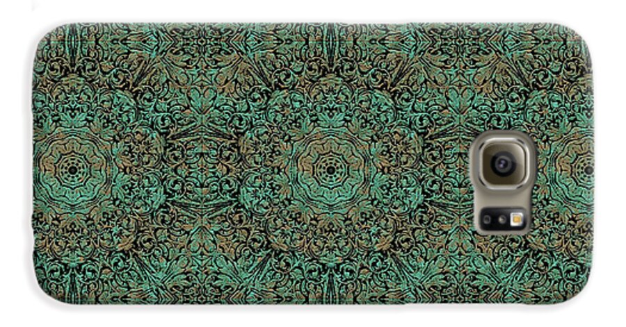 Green Copper Flower Kaleidoscope - Phone Case