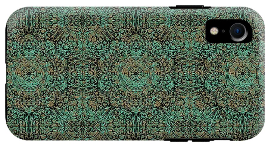 Green Copper Flower Kaleidoscope - Phone Case