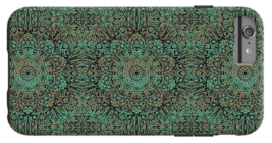 Green Copper Flower Kaleidoscope - Phone Case