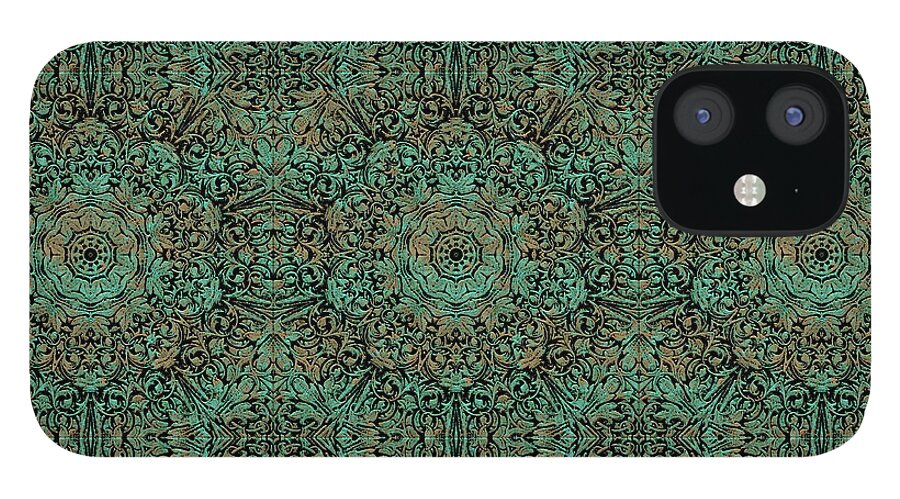 Green Copper Flower Kaleidoscope - Phone Case