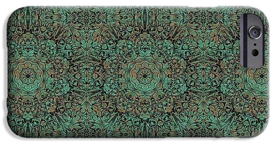 Green Copper Flower Kaleidoscope - Phone Case