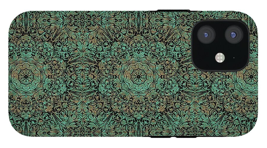 Green Copper Flower Kaleidoscope - Phone Case