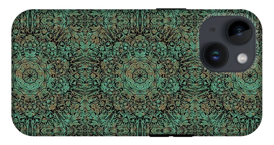 Green Copper Flower Kaleidoscope - Phone Case