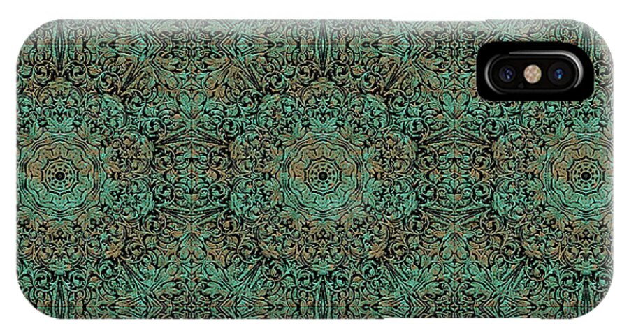 Green Copper Flower Kaleidoscope - Phone Case