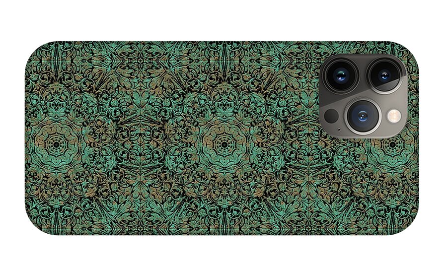 Green Copper Flower Kaleidoscope - Phone Case