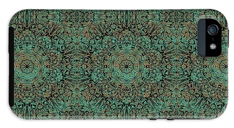 Green Copper Flower Kaleidoscope - Phone Case