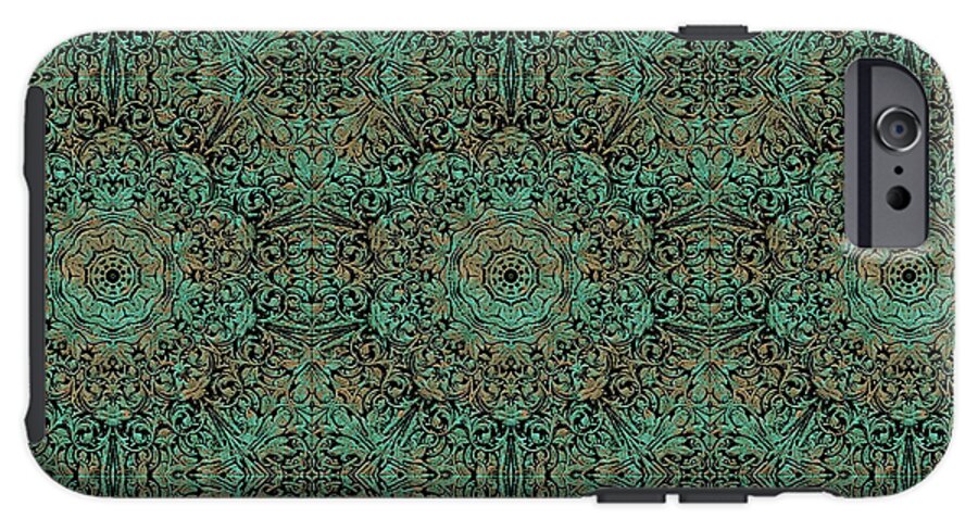 Green Copper Flower Kaleidoscope - Phone Case