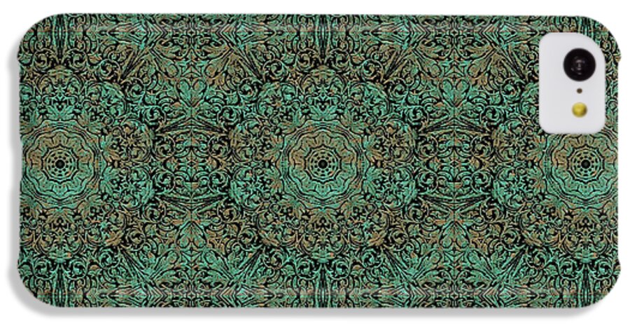 Green Copper Flower Kaleidoscope - Phone Case