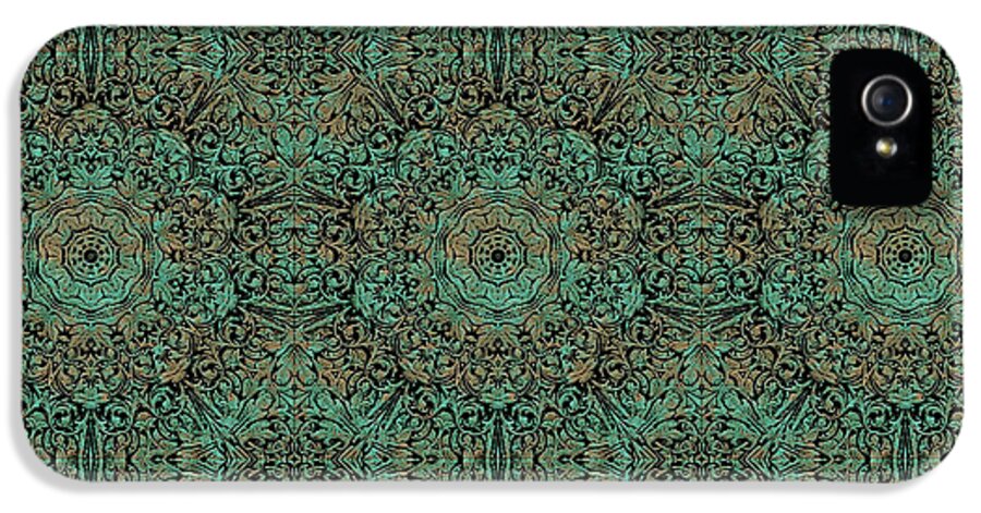 Green Copper Flower Kaleidoscope - Phone Case