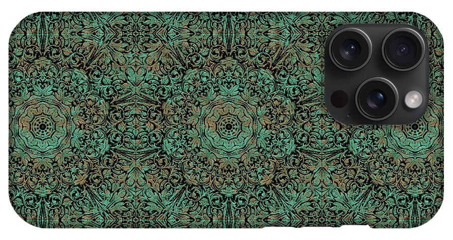 Green Copper Flower Kaleidoscope - Phone Case