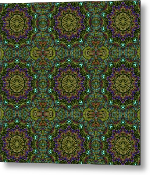 Green Kaleidoscope - Metal Print