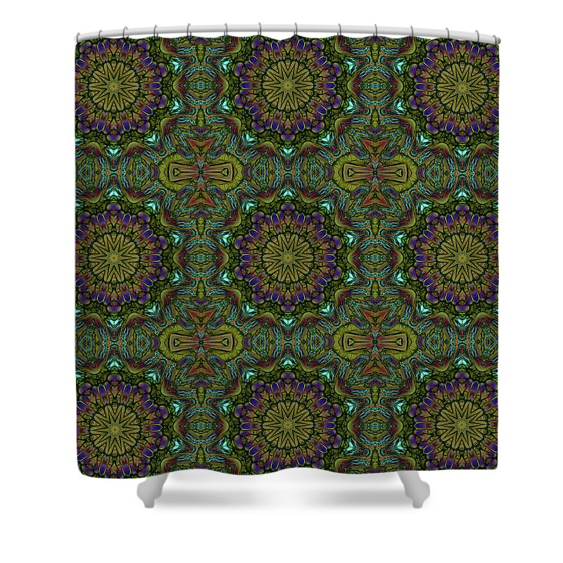 Green Kaleidoscope - Shower Curtain