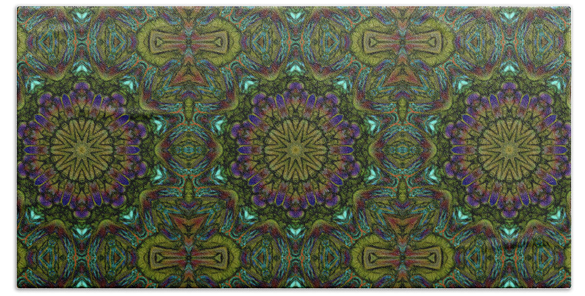 Green Kaleidoscope - Beach Towel