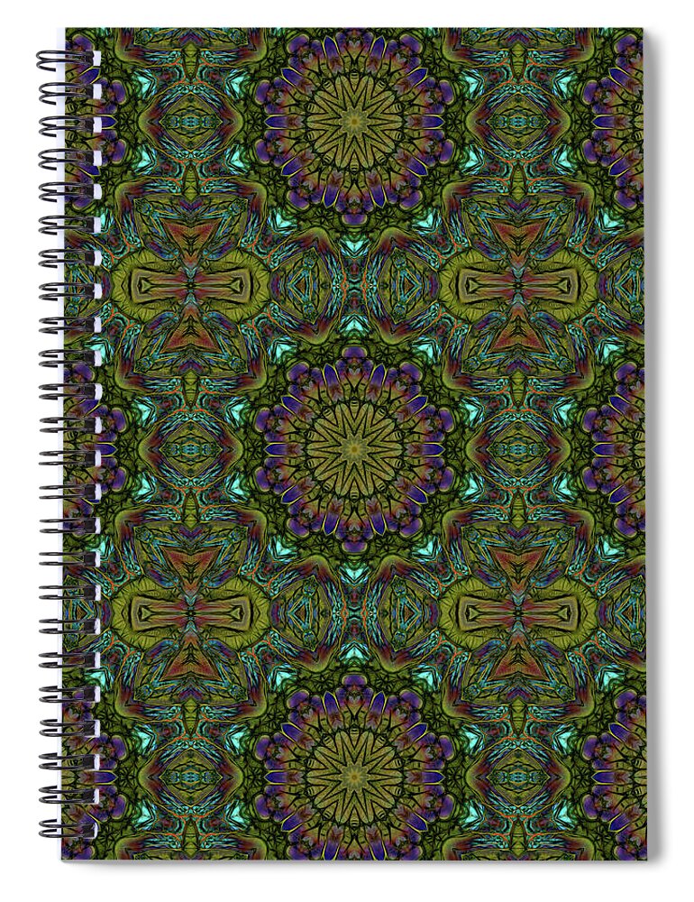 Green Kaleidoscope - Spiral Notebook