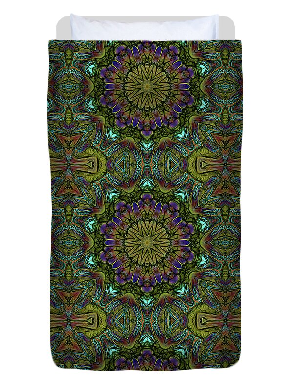 Green Kaleidoscope - Duvet Cover