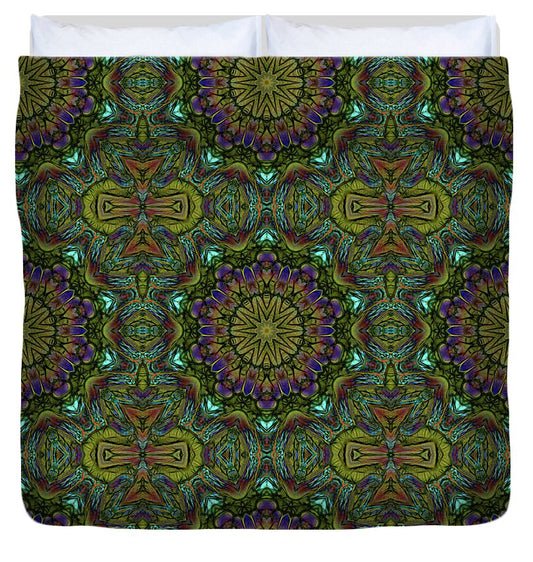 Green Kaleidoscope - Duvet Cover