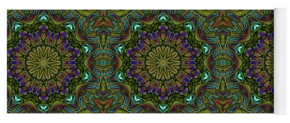 Green Kaleidoscope - Yoga Mat