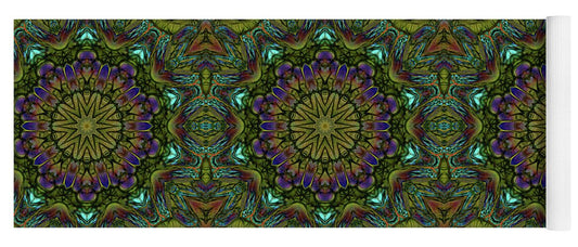 Green Kaleidoscope - Yoga Mat