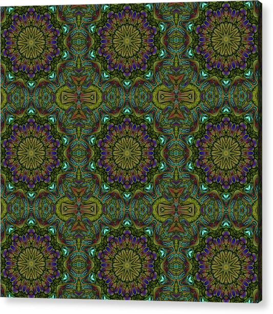 Green Kaleidoscope - Acrylic Print