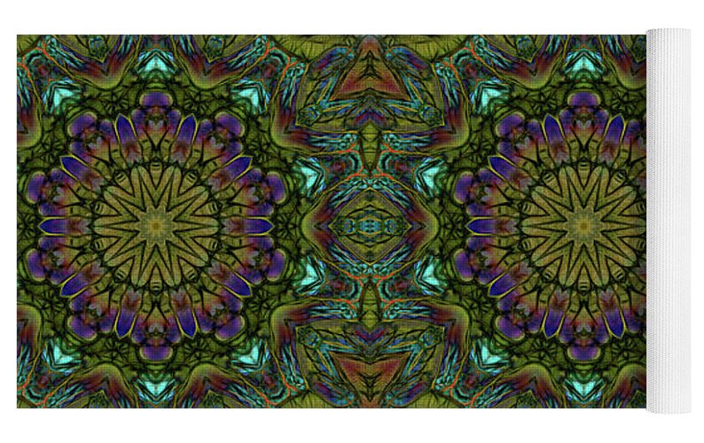 Green Kaleidoscope - Yoga Mat